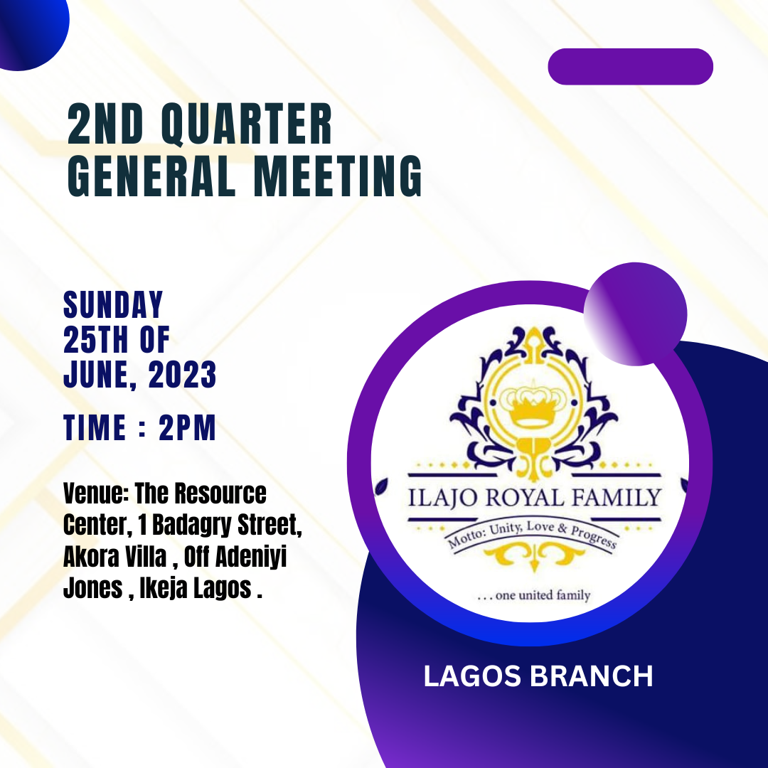 NOTICE OF 2ND QUARTER GENERAL MEETING.
